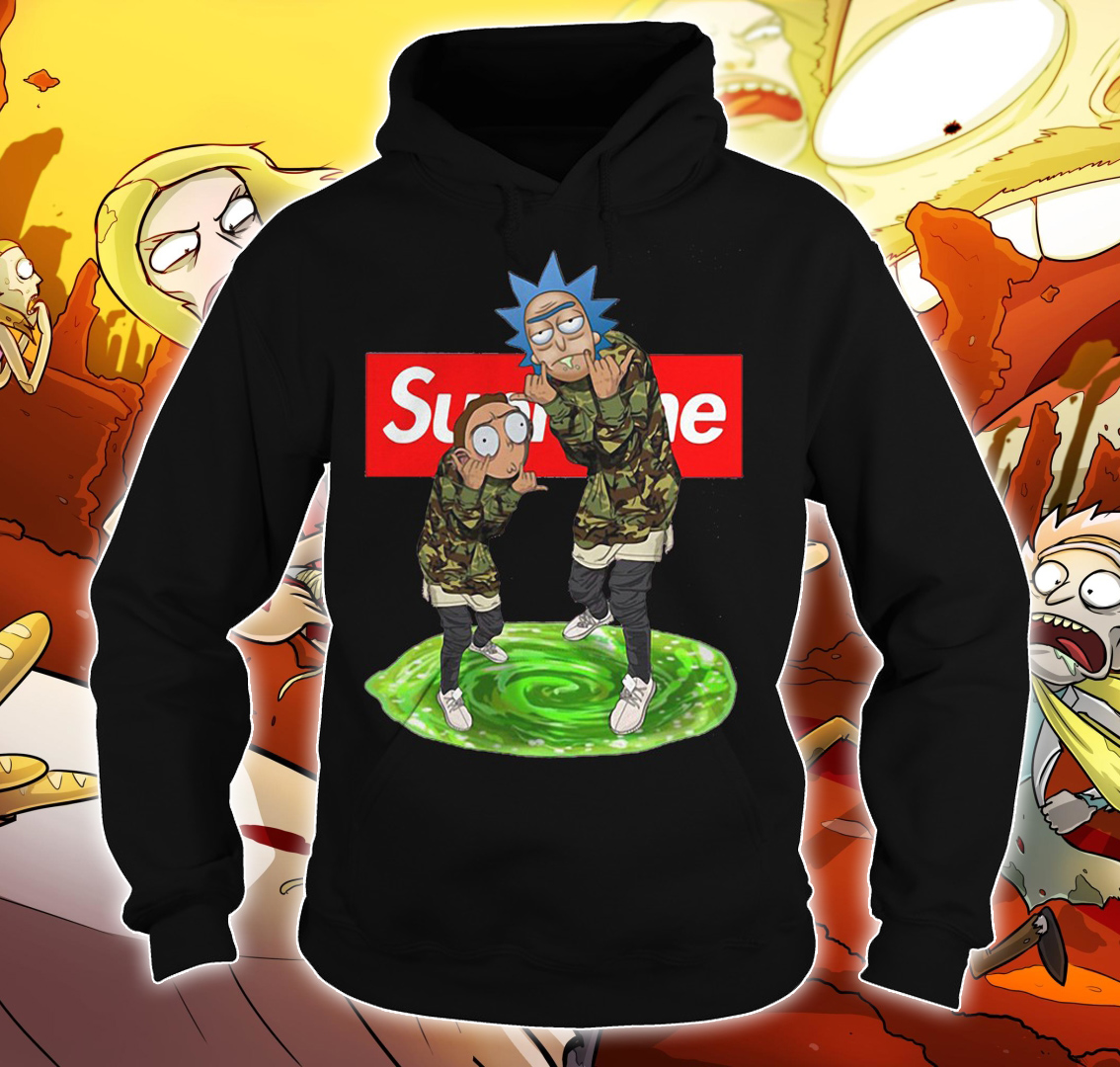Official Supreme Rick And Morty Hoo